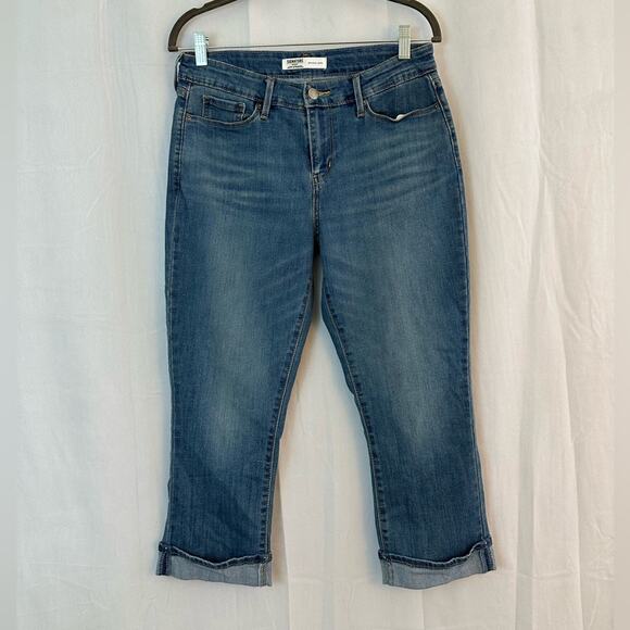 Signature by Levi Strauss & Co. Gold Label Women's Mid-Rise Slim Fit Capris 29W - Picture 1 of 6